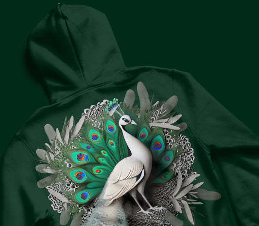 Peacock from India - Hoodie